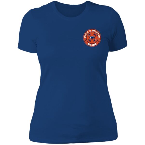 Puck & Pigskin Logo - Oilers Boyfriend T-Shirt - Image 5