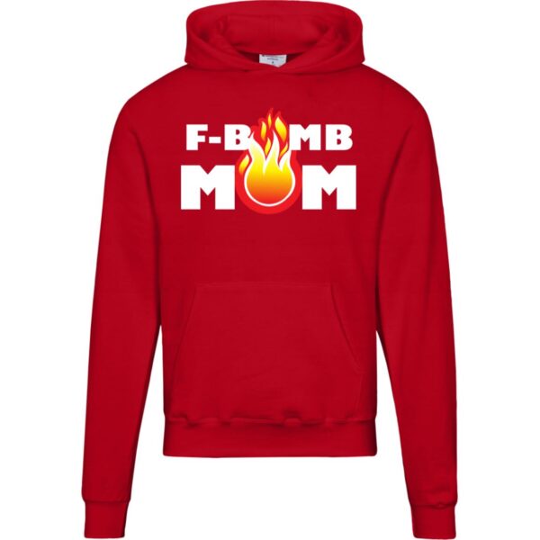 F-Bomb Mom Flames Hoodies - Image 6