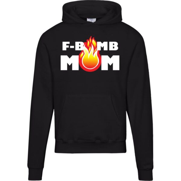 F-Bomb Mom Flames Hoodies - Image 5