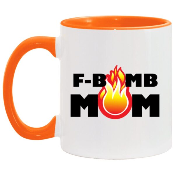 F-Bomb Mom Flames Mugs - Image 3