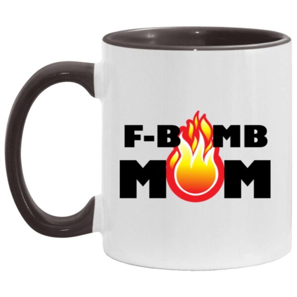 F-Bomb Mom Flames Mugs - Image 4