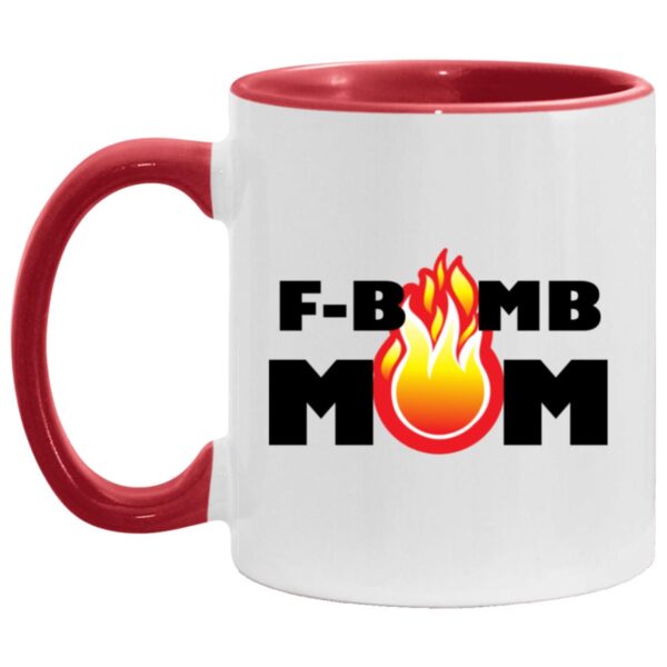 F-Bomb Mom Flames Mugs - Image 5