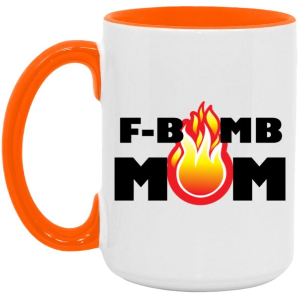 F-Bomb Mom Flames Mugs - Image 7