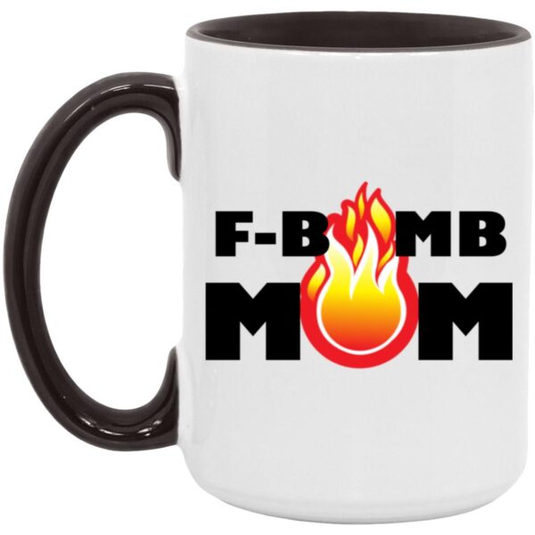 F-Bomb Mom Flames Mugs - Image 8