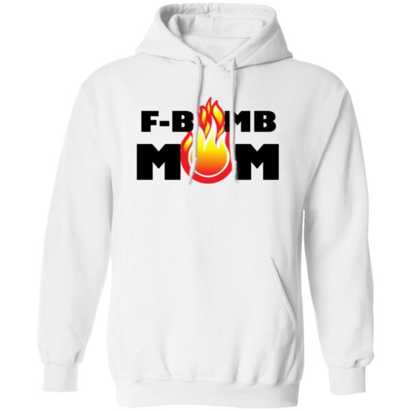 F-Bomb Mom Flames Hoodies - Image 3