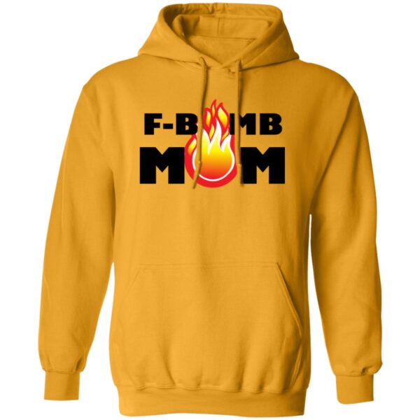 F-Bomb Mom Flames Hoodies - Image 4