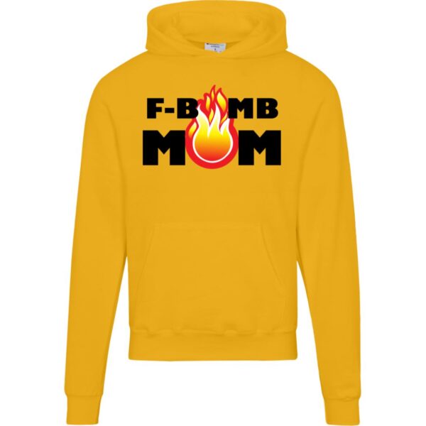 F-Bomb Mom Flames Hoodies - Image 6