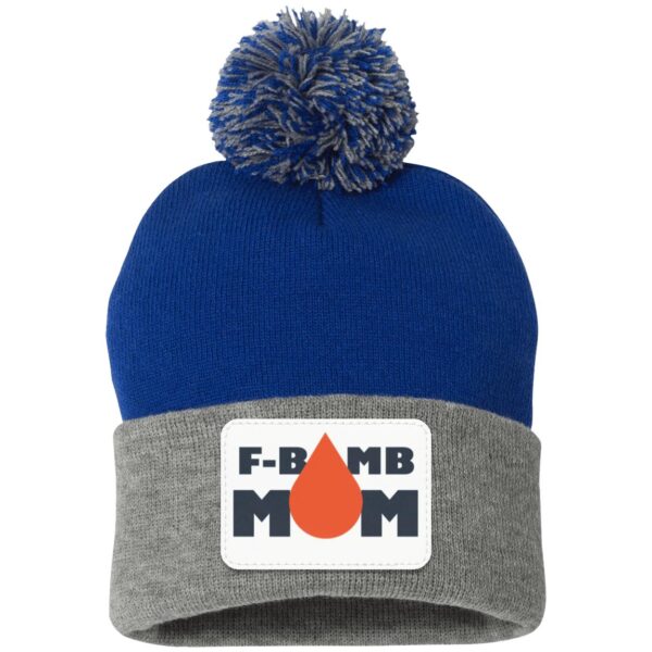 F-Bomb Mom Oil Drop Pom Pom Toque - Image 4