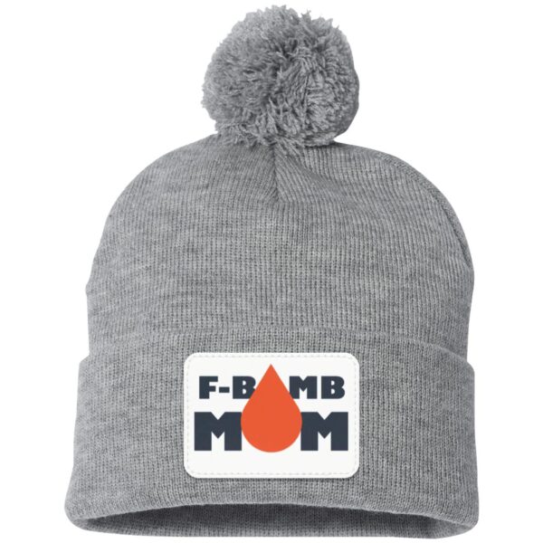 F-Bomb Mom Oil Drop Pom Pom Toque - Image 5