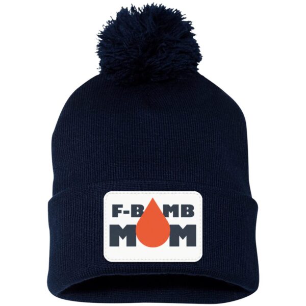 F-Bomb Mom Oil Drop Pom Pom Toque - Image 6