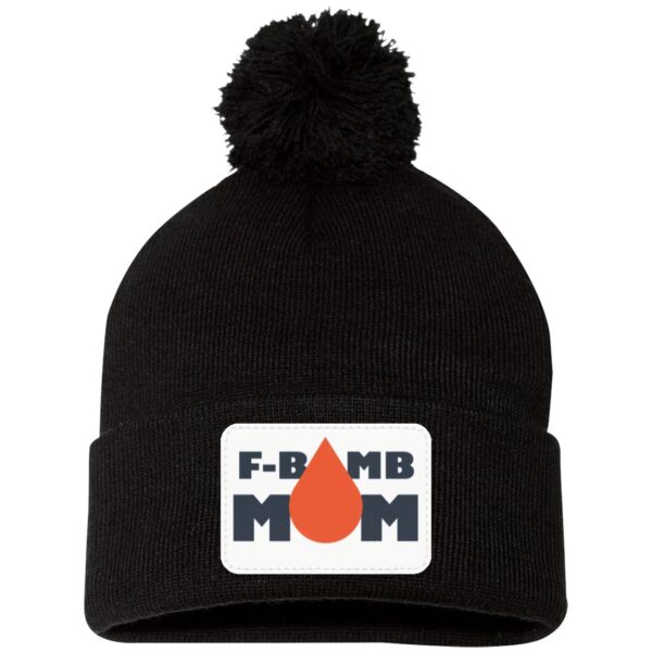 F-Bomb Mom Oil Drop Pom Pom Toque