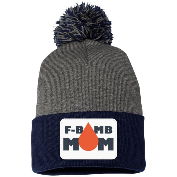 F-Bomb Mom Oil Drop Pom Pom Toque - Image 8